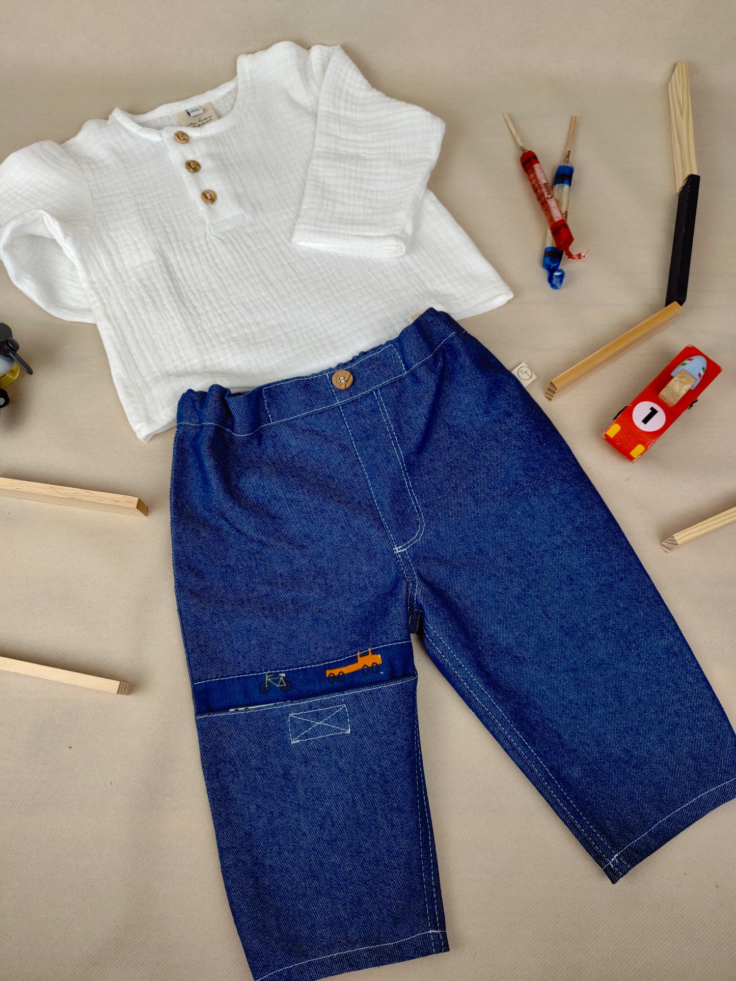 4 - Ensemble - Chemise Polisson et Pantalon Bolide